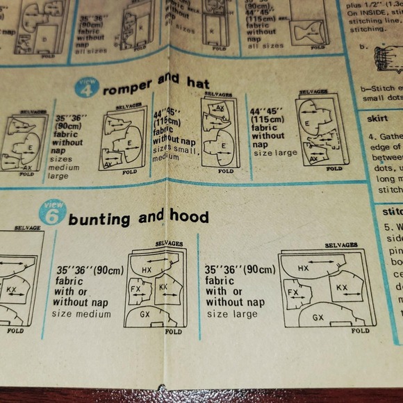 Vintage Simplicity 7208 Baby Doll Clothes Sewing Pattern 17–18" 70s - Picture 6 of 9